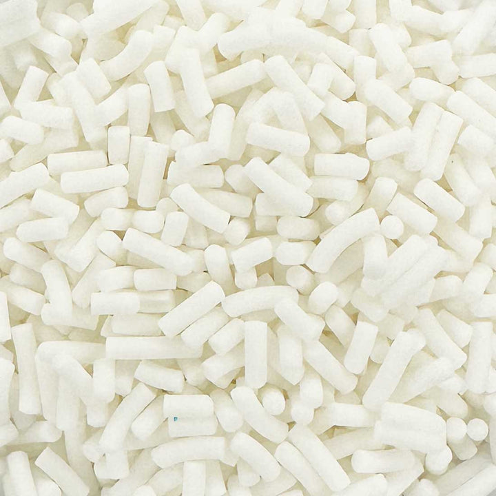 Strands - Matt - White Sprinkles - Natural and Vegan