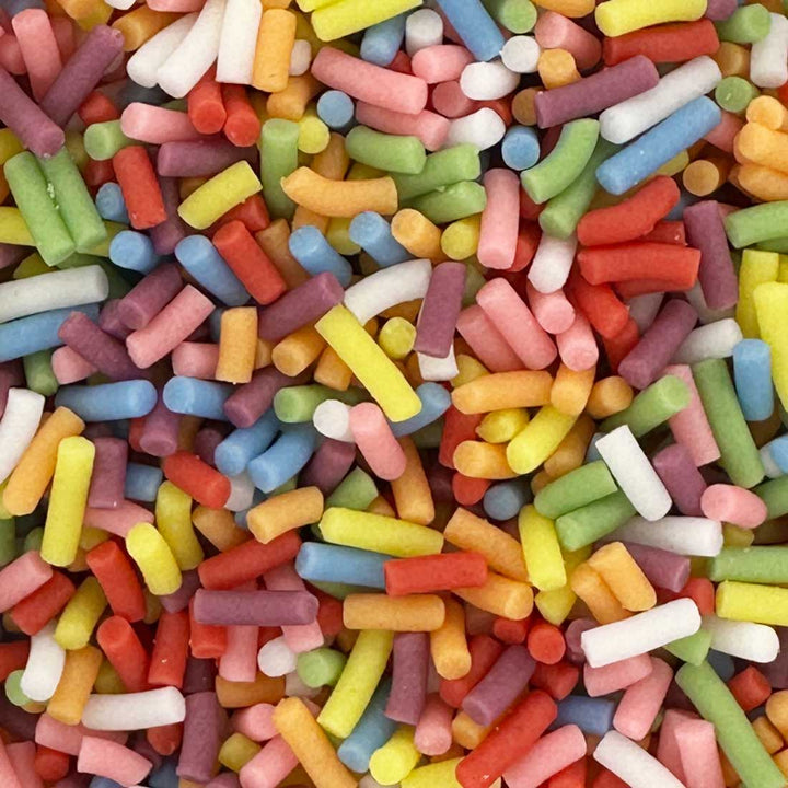 Strands - Matt - Rainbow Sprinkles - Natural and Vegan