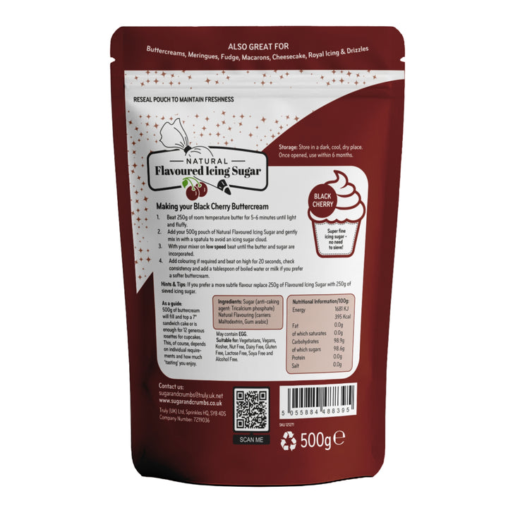 Flavoured Icing Sugar - Black Cherry