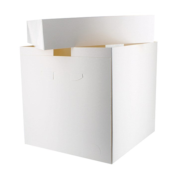 Tall White Cake Boxes & Lids