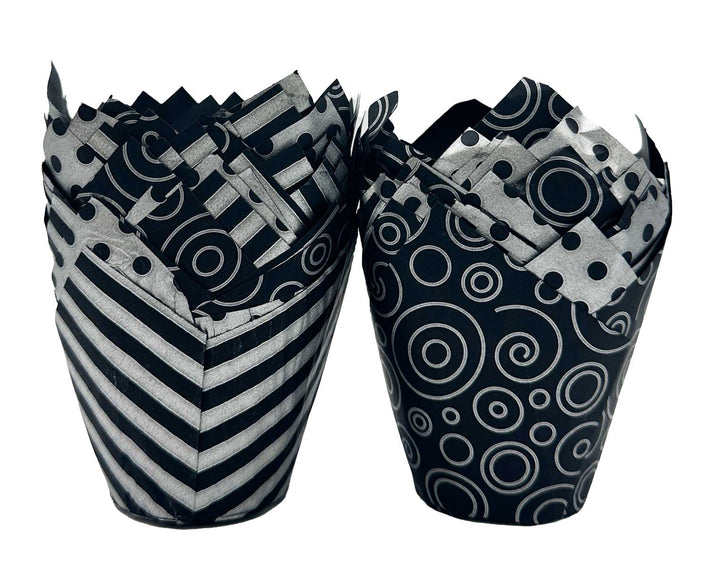 Muffin Tulips - Black and Silver Vogue