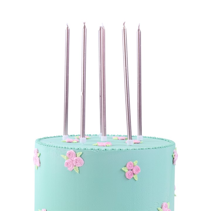 Decorative Candles - Extra Tall - Rose Gold - Pack of 16