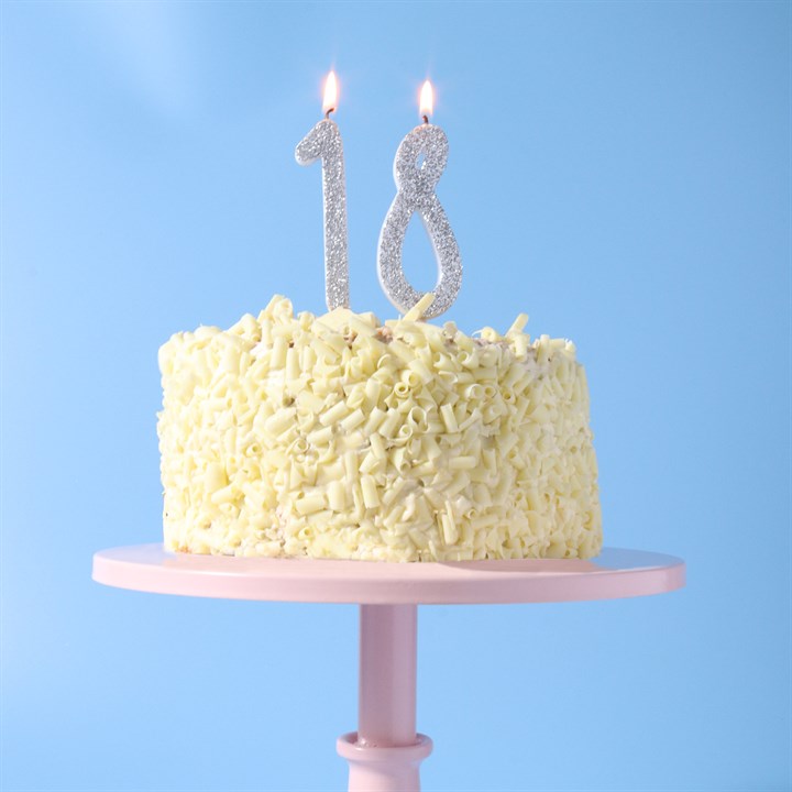 Decorative Candles - Glitter Number Candles