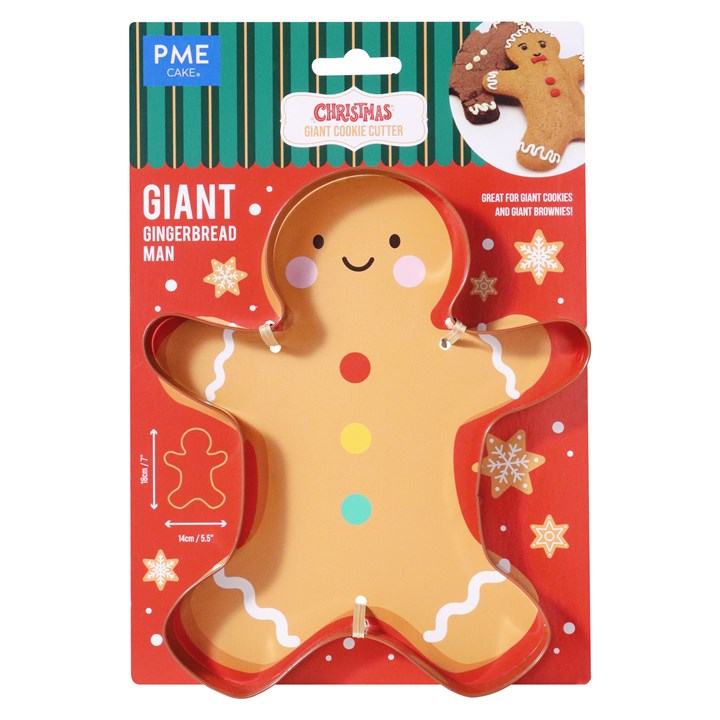Cutters - Giant Christmas Cookie Cutter - Gingerbread Man (18cm / 7inch)