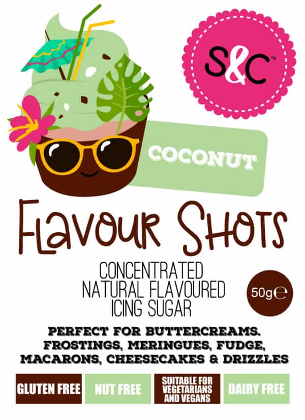 Flavour Shots! - Concentrated Icing Sugar - Coconut 50g