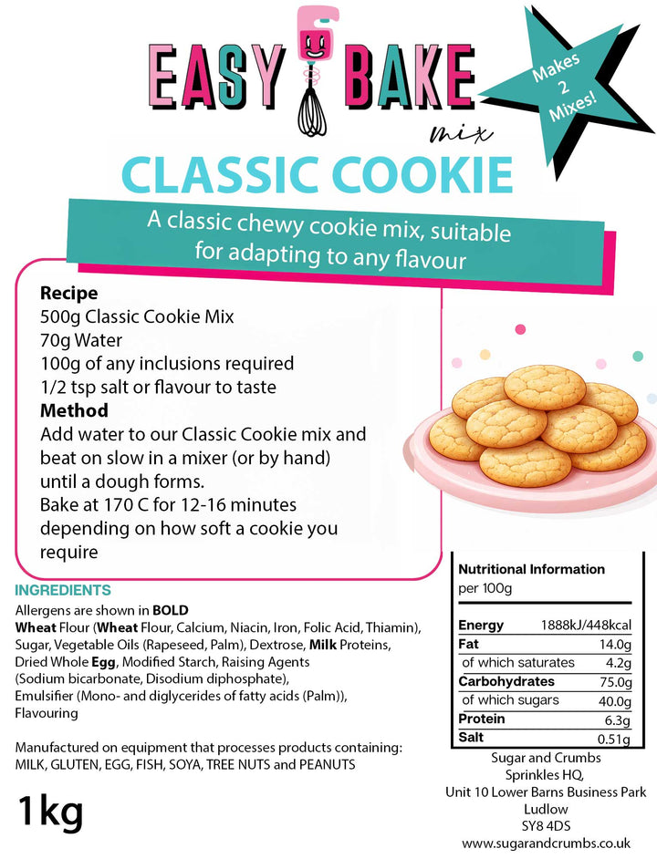 Easy Bake Mix - Classic Cookie Mix - 1kg