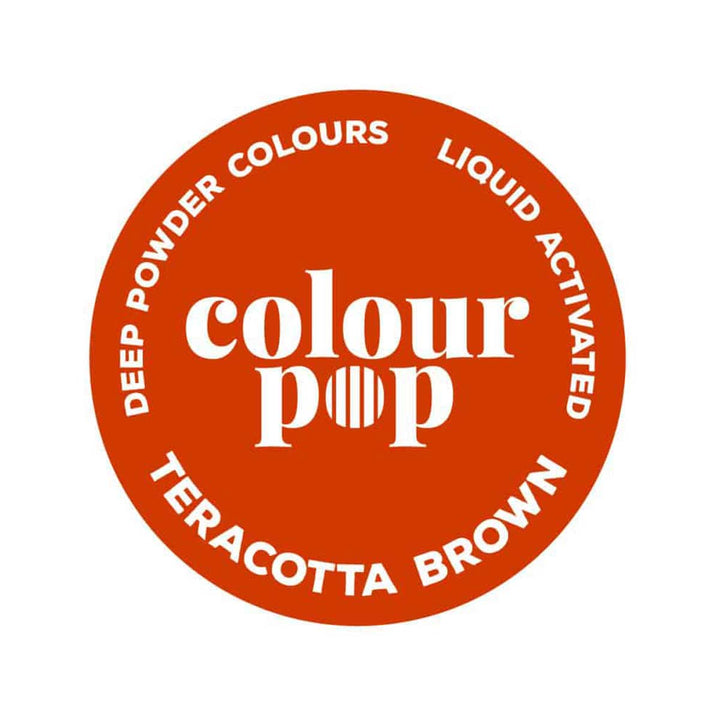 Colour Pop Liquid Activated Powder Food Colouring – Teracotta Brown (10ml)