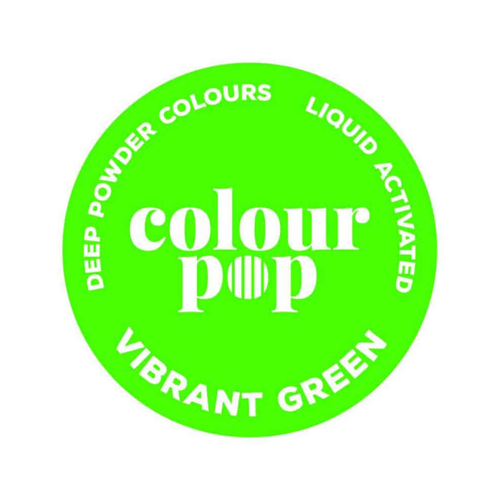 Colour Pop Liquid Activated Powder Food Colouring – Vibrant Green (10ml)