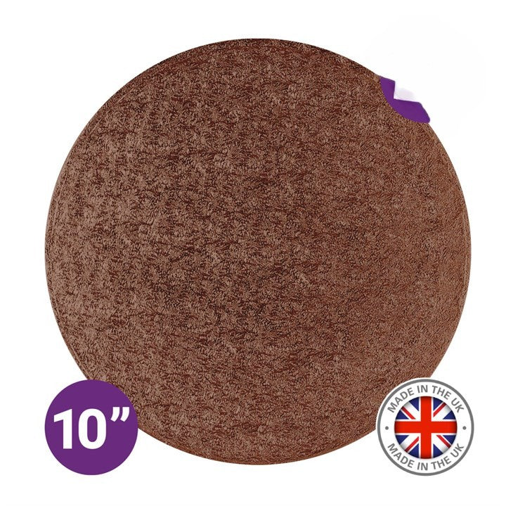 Round - Cake Drum - 10" Brown