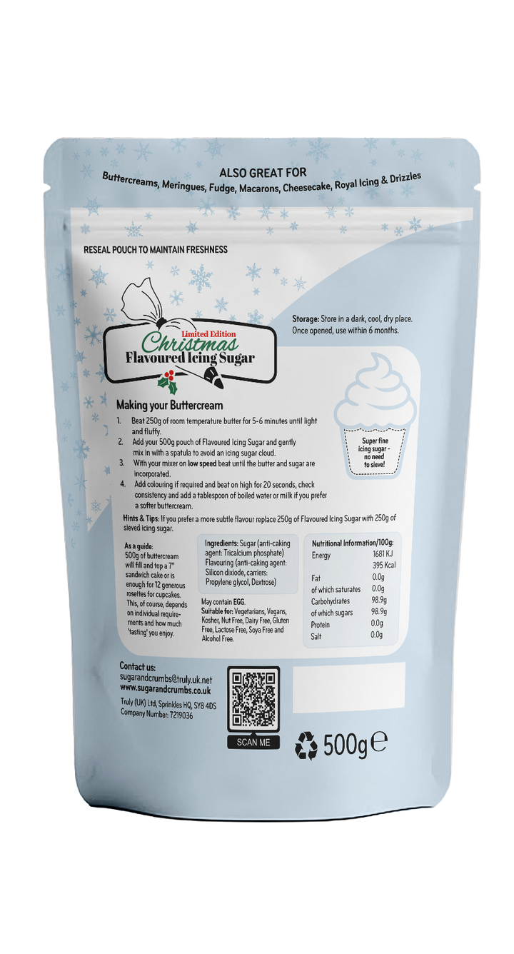Flavoured Icing Sugar - Christmas Punch - Limited Edition Festive Bag AVAILABLE FROM 2ND NOVEMBER