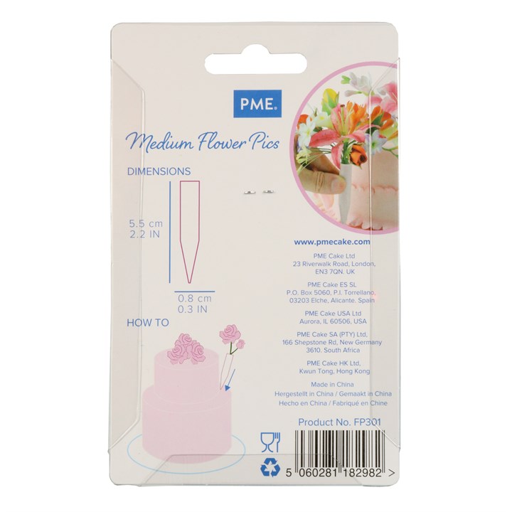 PME Flower Pics - Medium - Pack of 12