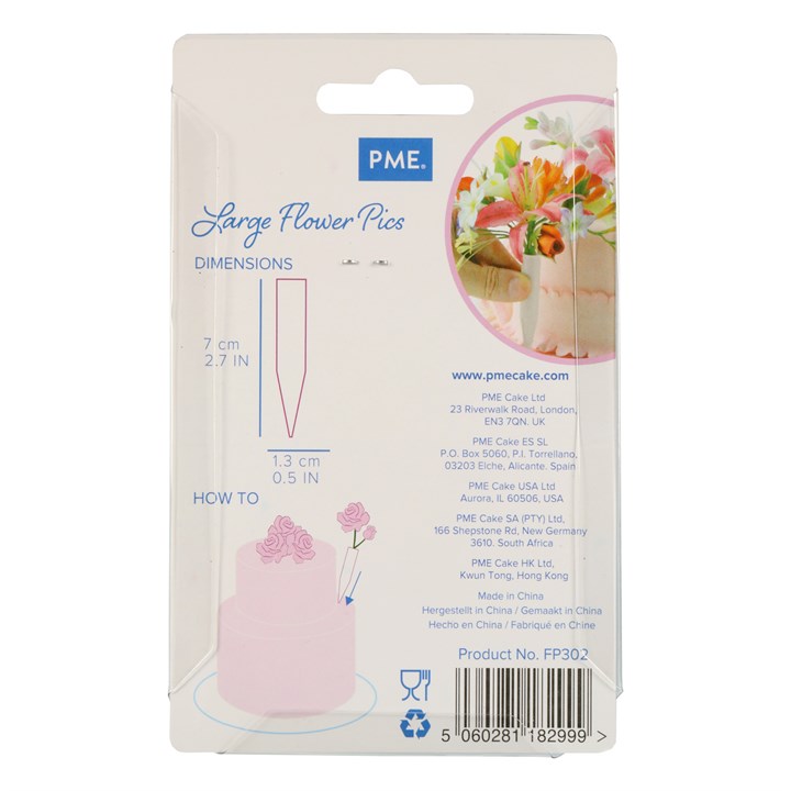 PME Flower Pics - Large - Pack of 6