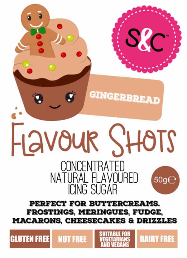 Flavour Shots! - Concentrated Icing Sugar - Gingerbread 50g