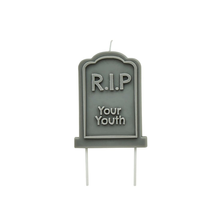 Decorative Candles - Gravestone 'R.I.P Your Youth' Wax Candle