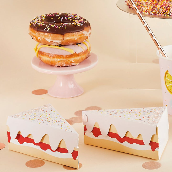 Slice of Cake Mini Cake Boxes - Pack of 10