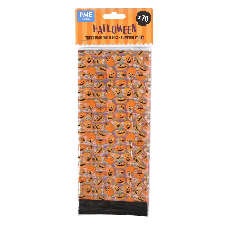 Presentation Bags - Treat Bags - Halloween Pumpkin Party - Pack of 20