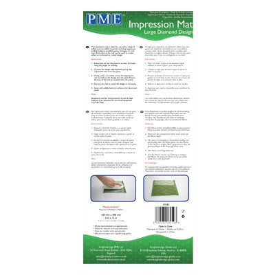 Impression Mat - Large Diamond Design (150 x 305mm / 6 x 12”)