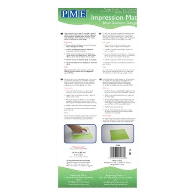 Impression Mat - Small Diamond Design (150 x 305mm / 6 x 12”)