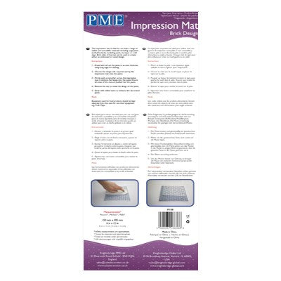 Impression Mat - Brick Pattern (150 x 305mm / 6 x 12")