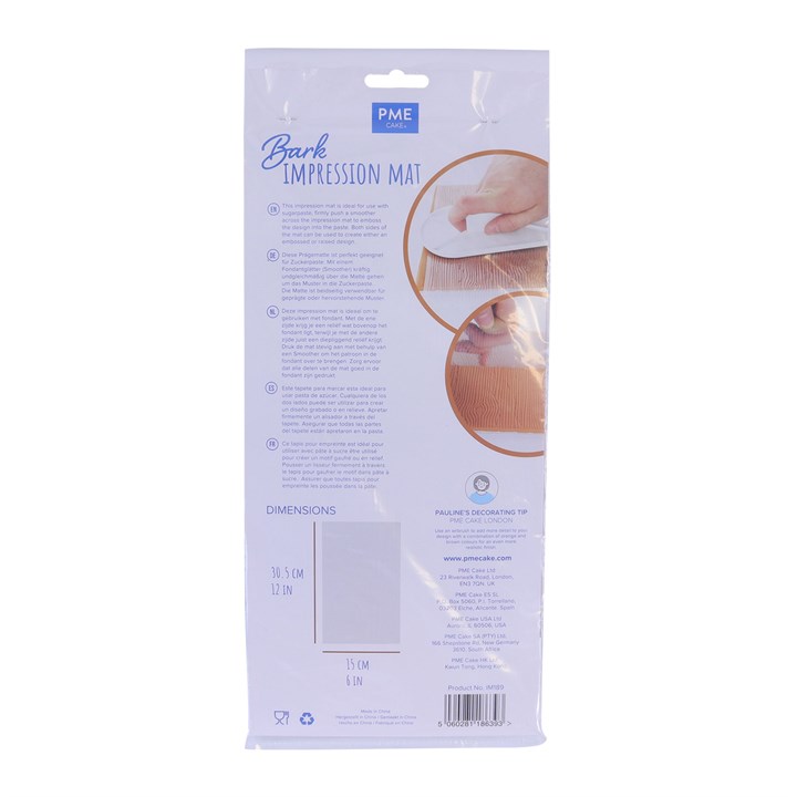 Impression Mat - Bark Pattern (150 x 305mm / 6 x 12")