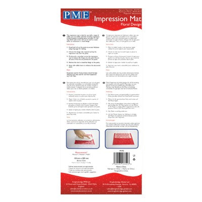 Impression Mat - Floral Pattern (150 x 305mm / 6 x 12")