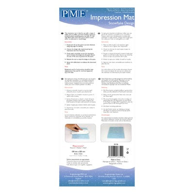 Impression Mat - Snowflake Design (150 x 305mm / 6 x 12”)
