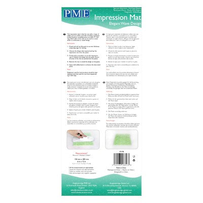 Impression Mat - Elegant Wave Design (150 x 305mm / 6 x 12”)