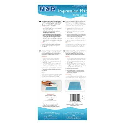 Impression Mat - Barley Design (150 x 305mm / 6 x 12”)