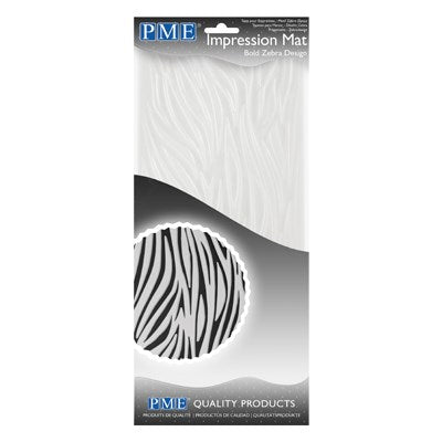 Impression Mat - Bold Zebra Design (150 x 305mm / 6 x 12”)
