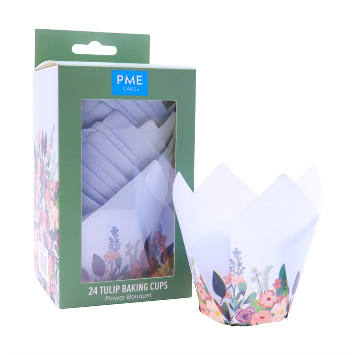 Muffin Tulips - PME Flower Bouquet x 24