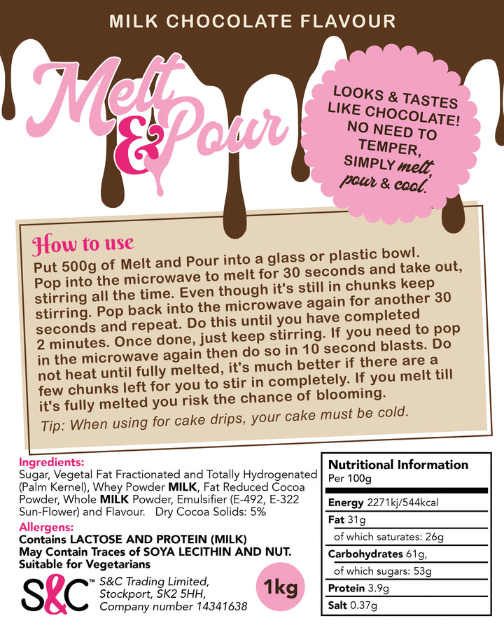 Melt and Pour - Milk Chocolate Flavour