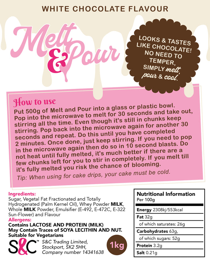 Melt and Pour - White Chocolate Flavour