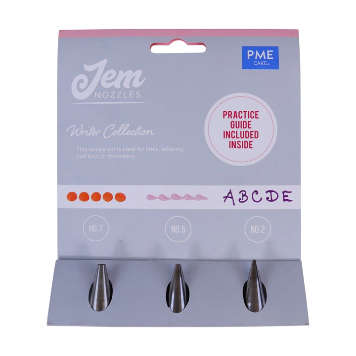 Piping Nozzle - PME/JEM Nozzles Set - Writer Collection - Pack of 3