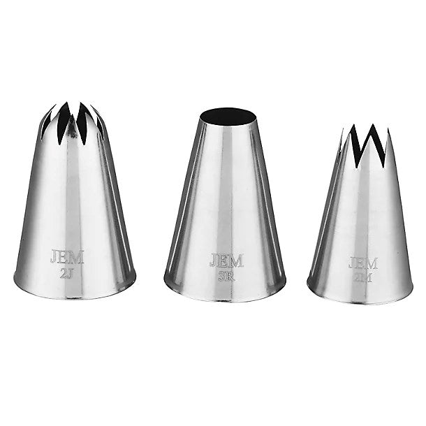 Piping Nozzle - PME/JEM Nozzles Set - Large Cupcakes Collection - Pack of 3