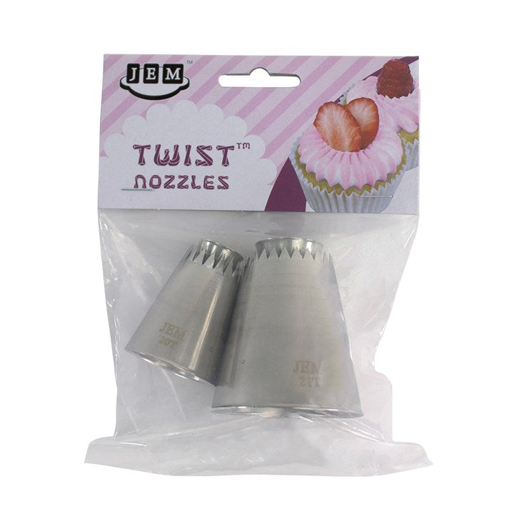 Piping Nozzle - PME/JEM Twist Nozzle - Set 1 - 20T and 21T