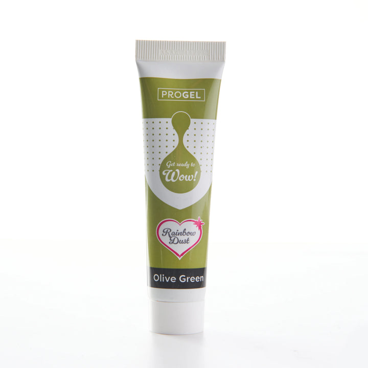 ProGel Food Colouring Gel – Olive Green (25g Tube)