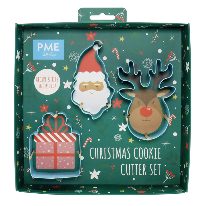 Cutters - PME Christmas Santa Cookie Cutter – Set of 3