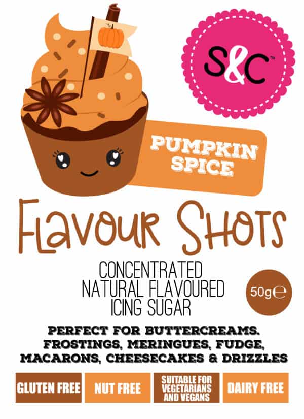 Flavour Shots! - Concentrated Icing Sugar - Pumpkin Spice 50g