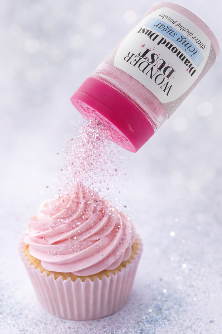 Wonder Dust Diamond Dust Icing Sugar - Pink - 40g