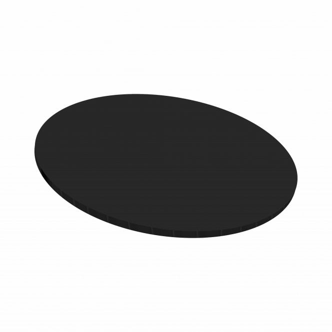 Round Masonite Cake Board - Matt Black