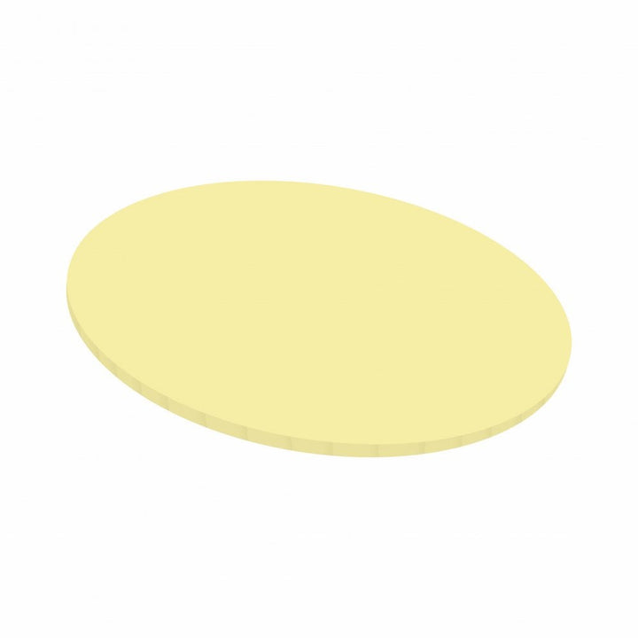 Round Masonite Cake Board - Pastel Yellow
