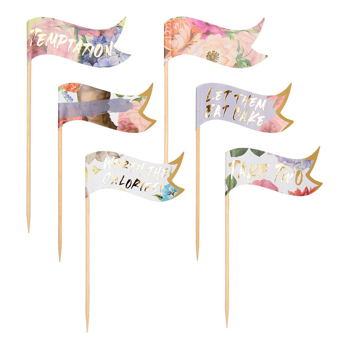 Decorative Cake Toppers - Decorative Pics - Truly Scrumptious Food Flags