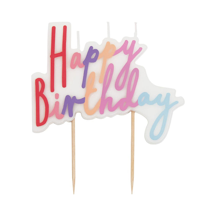 Decorative Candles - Large Happy Birthday Candle