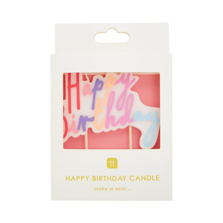 Decorative Candles - Large Happy Birthday Candle
