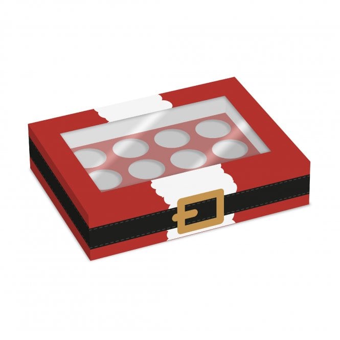 Cupcake Boxes - Simply Making Santa Cupcake Box