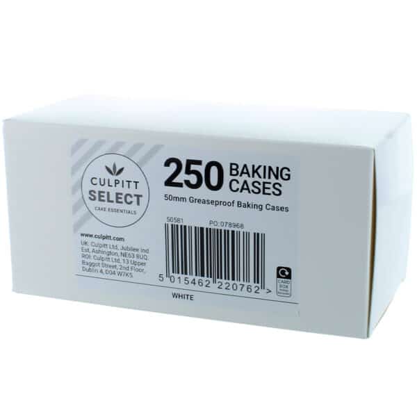 250 x Baking Cases - White