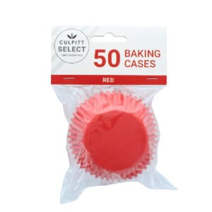 Baking Cases - Red - Pack of 50