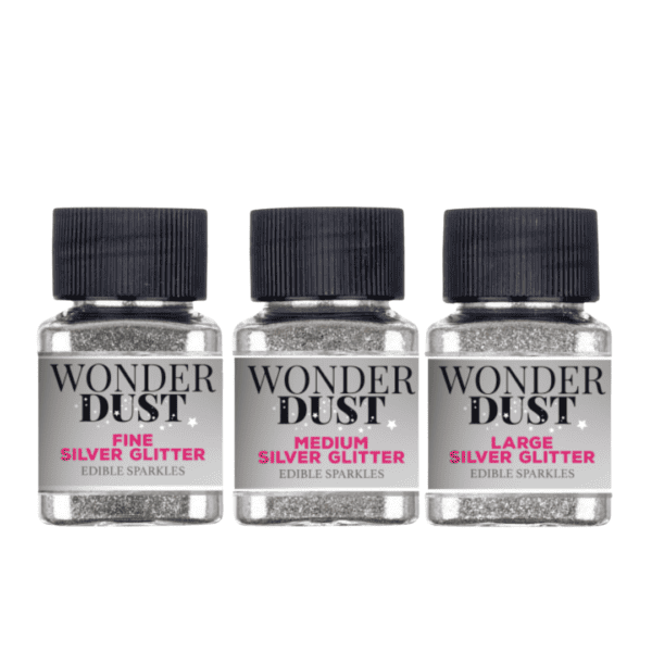 Sparkles - Silver Glitters - Set of 3