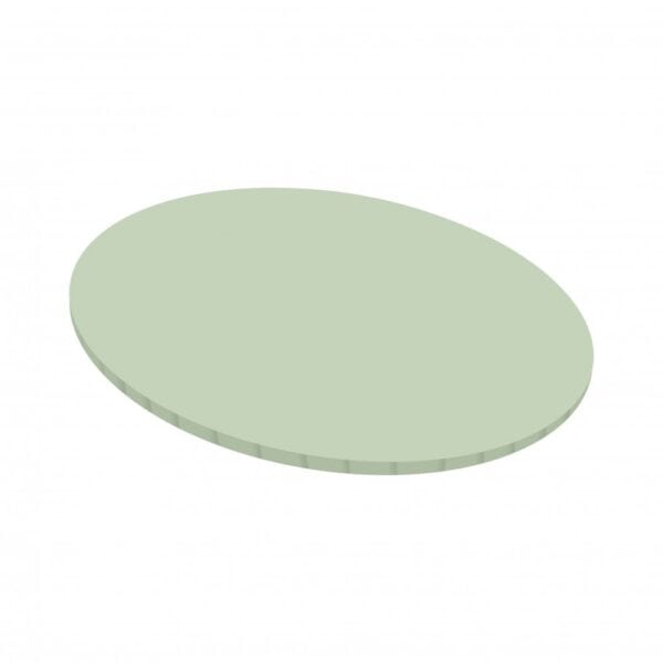 10 inch - Matt Masonite Board -  Sage Green - Round