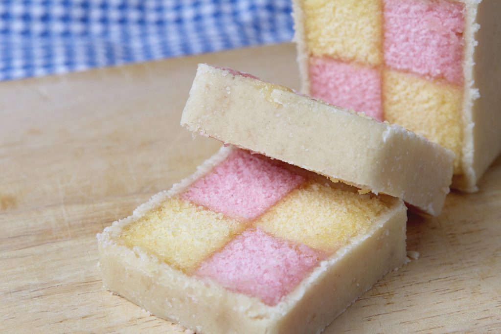 Blueberry and Lemon Battenberg